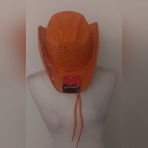 Vibrant Orange Women's Cowboy Hat